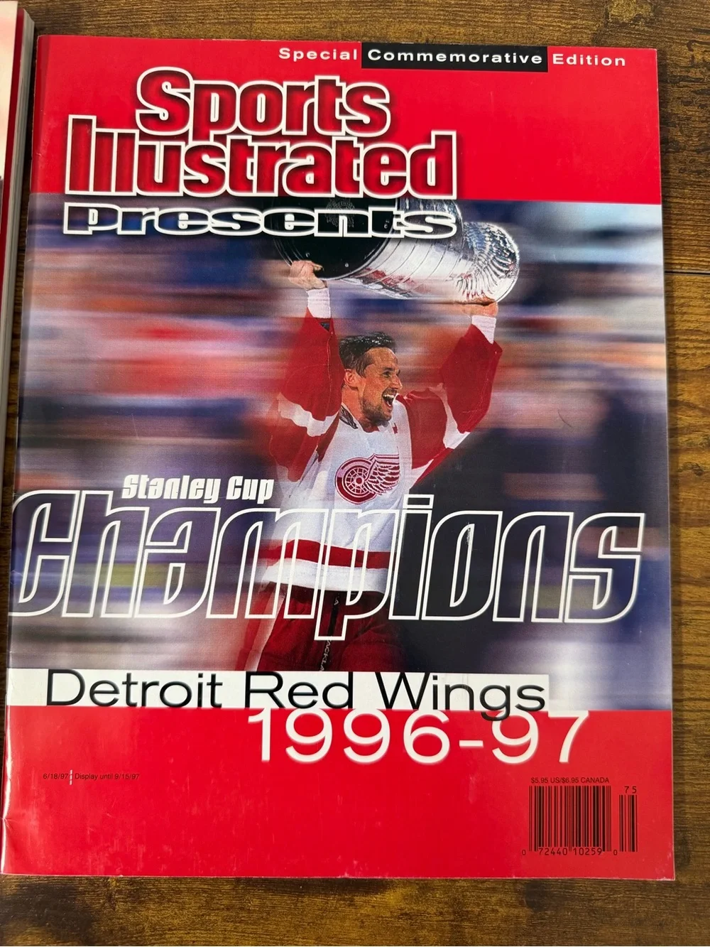 Detroit Red Wings Believe Book SI Stanley Cup Magazine Ticket Stub Yzerman NHL